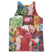 Flower Power Collage All-Over-Print Tank Top (Back)