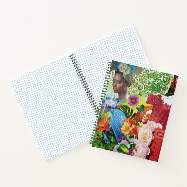 Flower Power Collage Notebook (Inside)