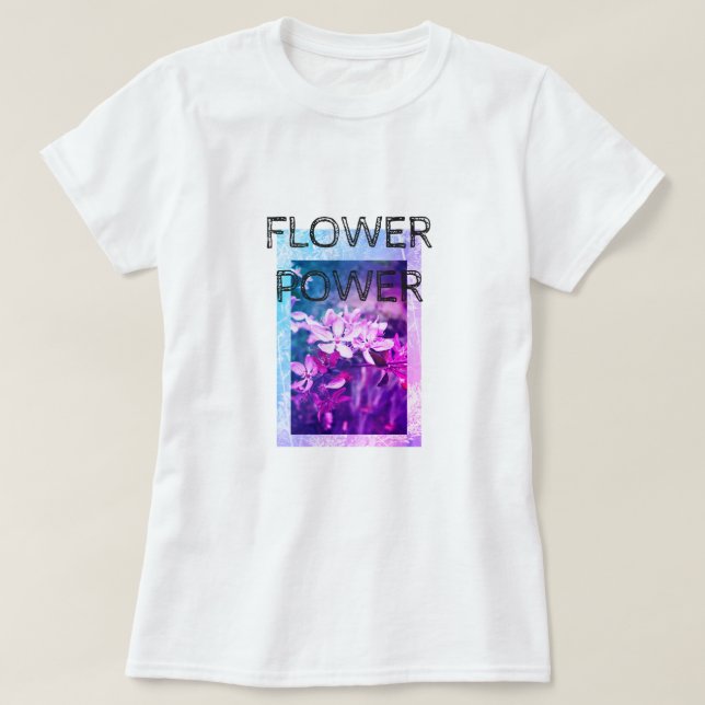 Flower Power customizable women's t-shirt (Design Front)
