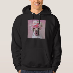Flower Power Cute Pitbull Hoodie