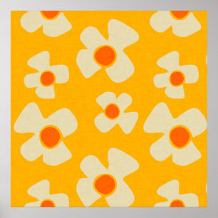 Flower Power - Daisy Yellow Poster