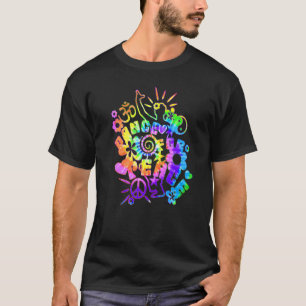 Flower Power Dance For Peace Batik Style 1 Groov T-Shirt