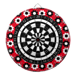 Flower Power Dartboard With Darts