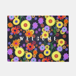 Flower Power Doormat