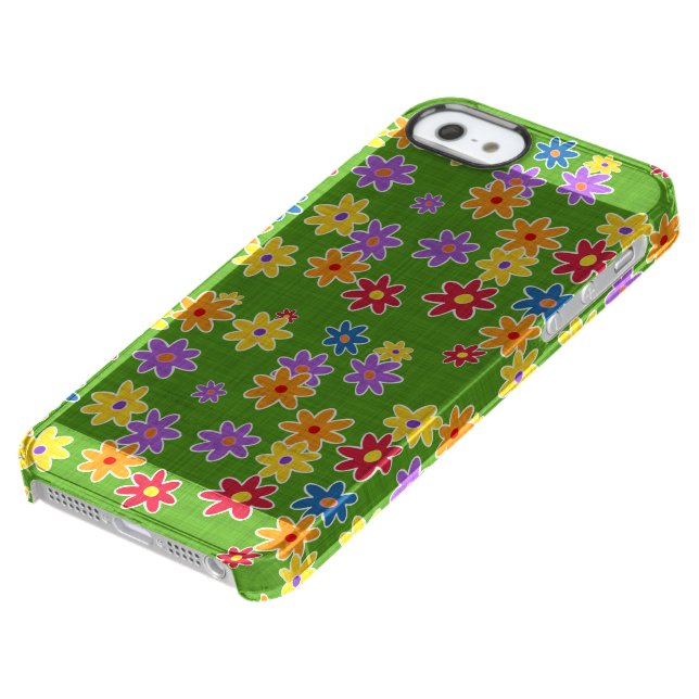 Flower Power Fabric Pattern + your ideas Uncommon iPhone Case (Bottom)
