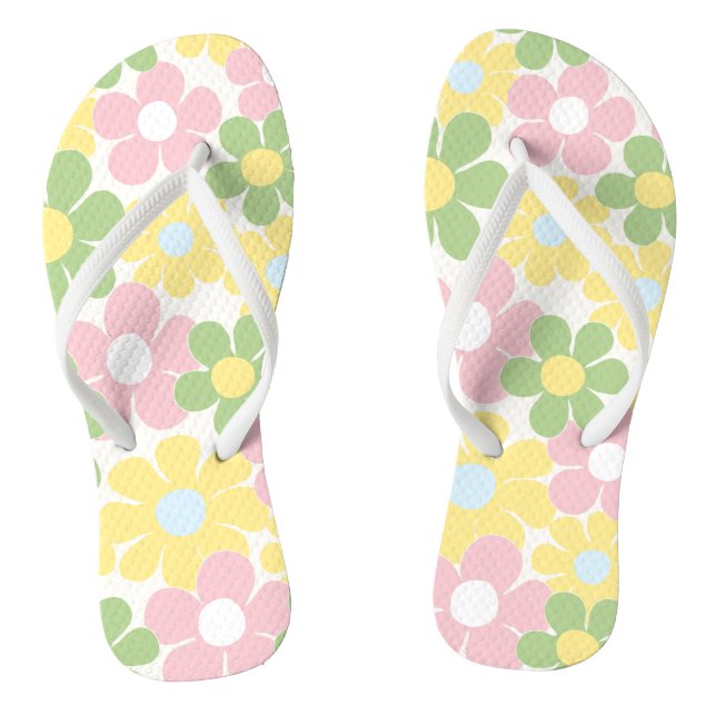 Flower Power Flip Flops (Footbed)