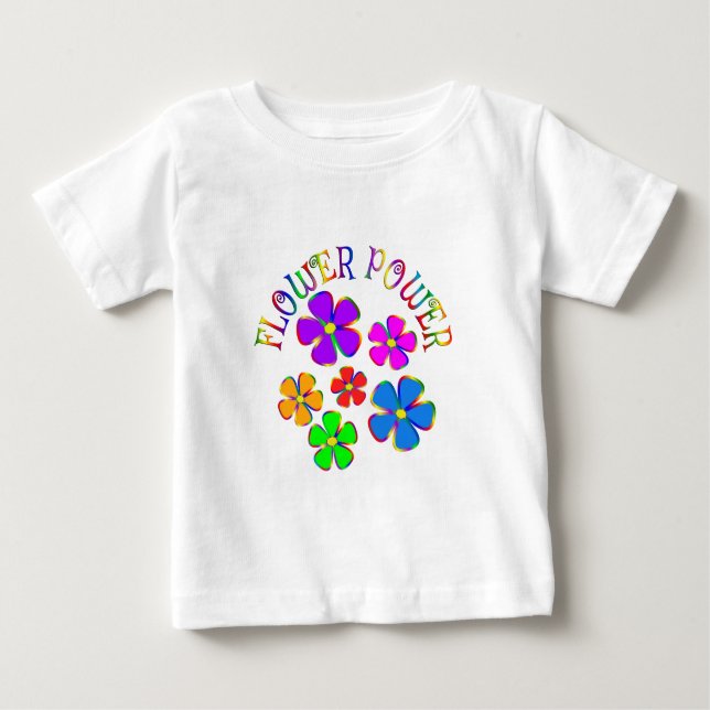 Flower Power Fun Flowers Baby T-Shirt (Front)