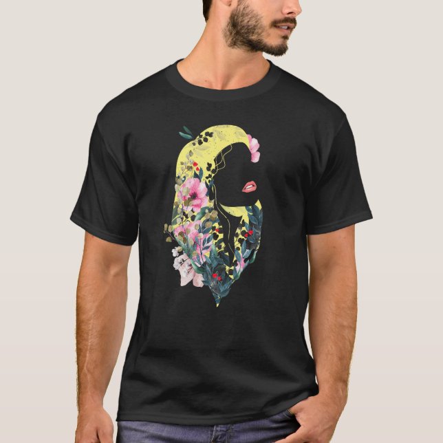 Flower Power Girl  Plants Lady T-Shirt (Front)