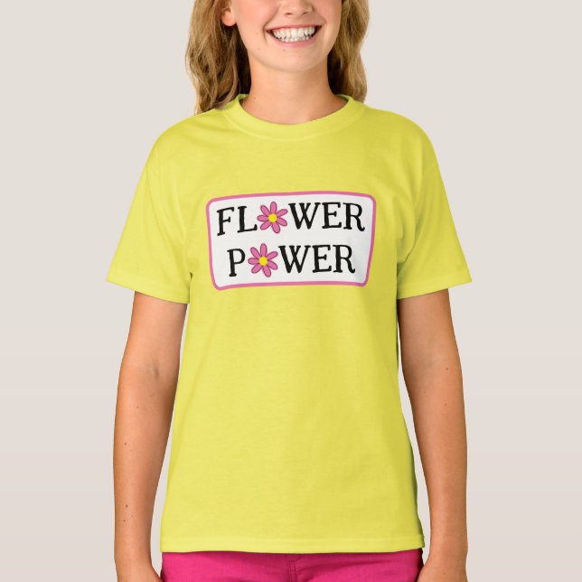 Flower Power Girls' T-Shirt (Front)