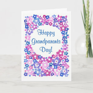 'Flower Power' Grandparents Day Greeting Card
