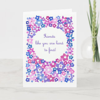 'Flower Power' Greeting Card for a Friend
