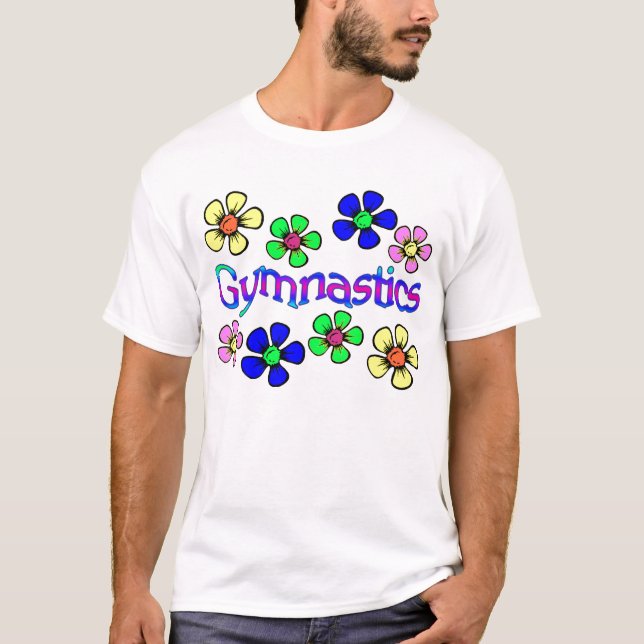 Flower Power Gymnast T-Shirt (Front)