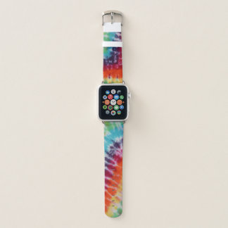 Flower Power Hippie Tie Dye Rainbow    Apple Watch Band