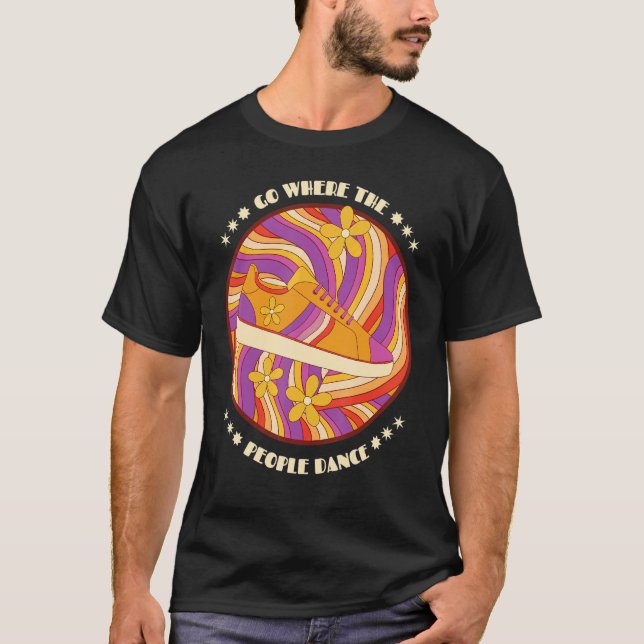 Flower Power Hippies 60s 70s 80s Theme Party Costu T-Shirt (Front)