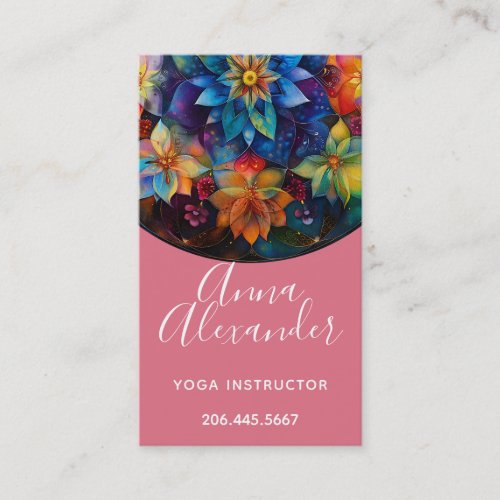 Flower Power I Mandala Business Card