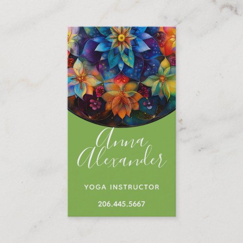 Flower Power I Mandala Business Card