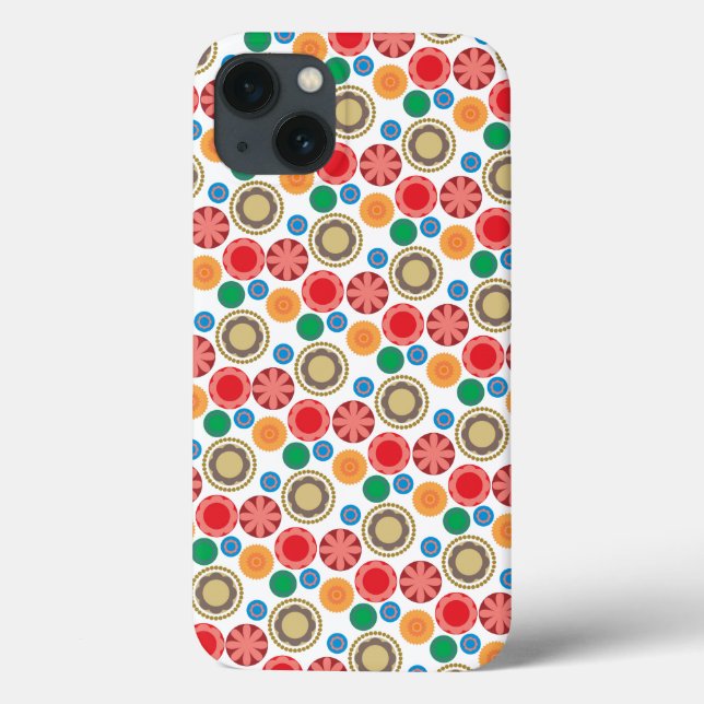 Flower Power in Rows 002 Case-Mate iPhone Case (Back)