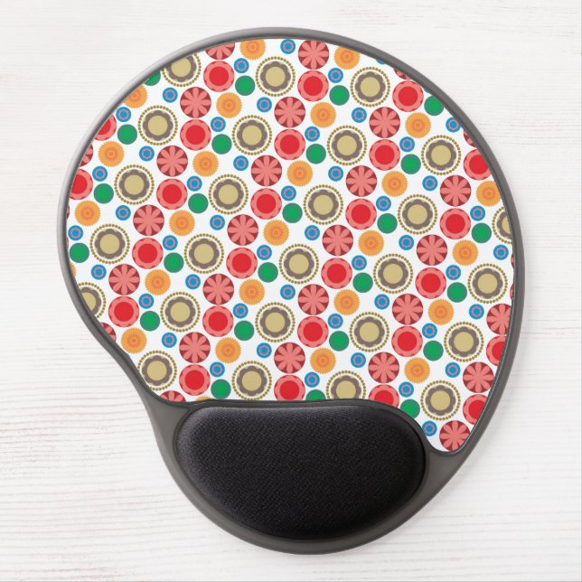 Flower Power in Rows 002 Gel Mouse Pad (Front)