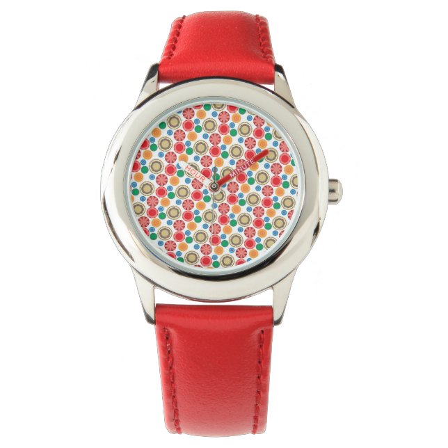 Flower Power in Rows 002 Watch (Front)