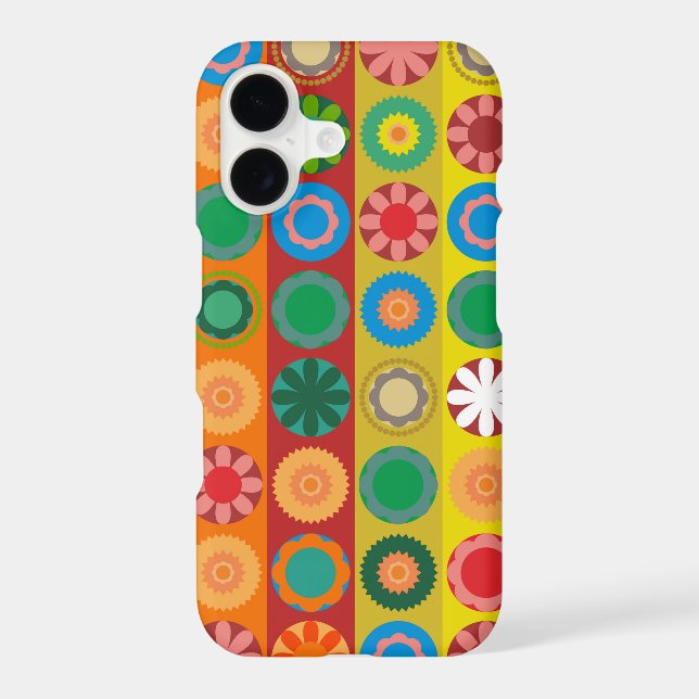 Flower Power in Rows Iphone Case (Back)