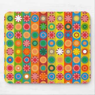 Flower Power in Rows Mouse Pad
