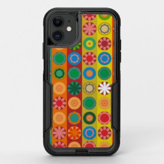 Flower Power in Rows OtterBox Commuter iPhone 11 Case