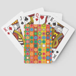 Flower Power in Rows Poker Cards