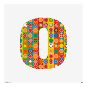 Flower Power in Rows Wall Sticker