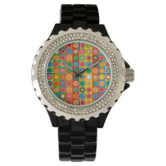 Flower Power in Rows Watch