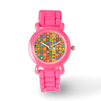 Flower Power in Rows Watch