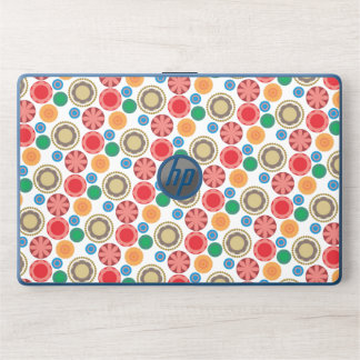 Flower Power in Rows with Transparent Background HP Laptop Skin