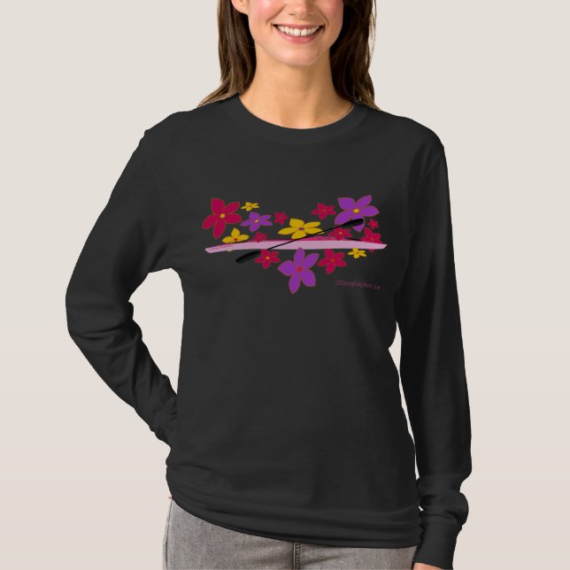 Flower Power Kayak T-Shirt (Front)