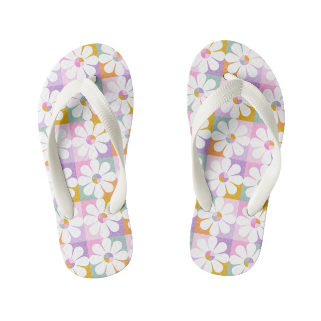 Flower power kid's flip flops (Footbed)