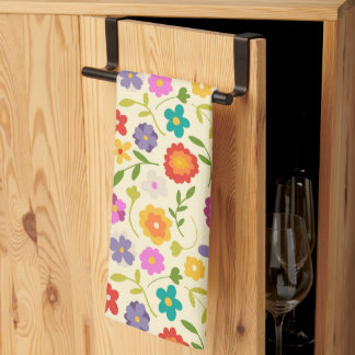 Flower power kitchen towel