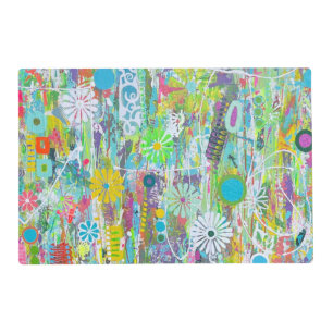 Flower Power Laminated Placemat