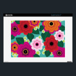Flower Power Laptop Skin<br><div class="desc">Colorful, bright and cheery, this will make you want to take your computer every where and leave your ipad at home! My own design created in illustrator. ©2012 Carrie Tasman, All Rights Reserved</div>