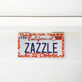 Flower Power License Plate Frame