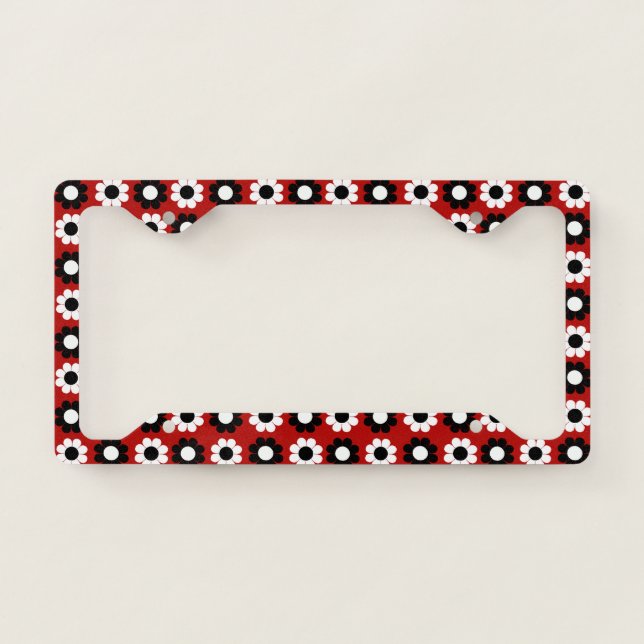 Flower Power License Plate Frame (Front)