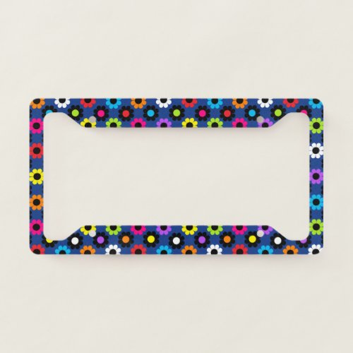 Flower Power License Plate Frame