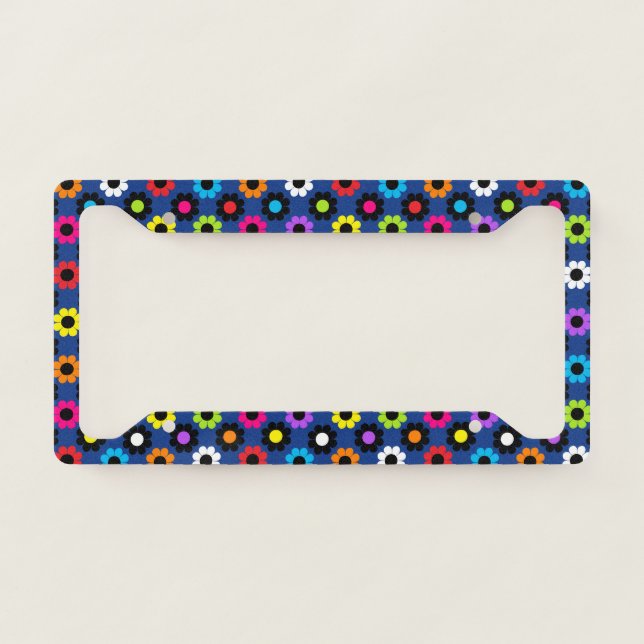 Flower Power License Plate Frame (Front)