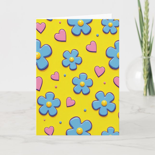 Flower Power Love Card (Front)