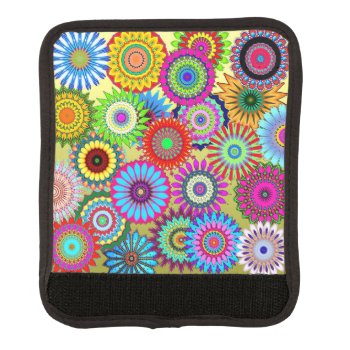 Flower Power Luggage Handle Wrap by zzl_157558655514628 at Zazzle