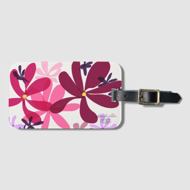 Flower Power LuggageTags Luggage Tag (Front Horizontal)