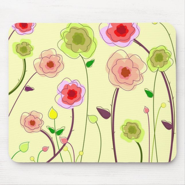 Flower Power Mouse Pad (Front)