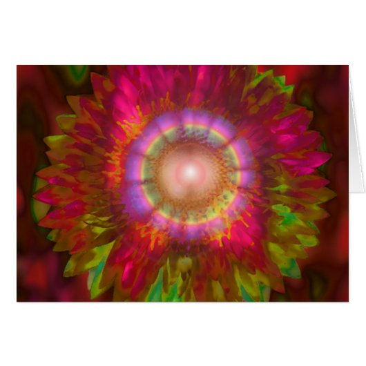 Flower Power Note Card (Front Horizontal)