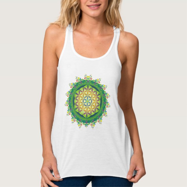 Flower Power of Life / Blume des Lebens Tank Top (Front)