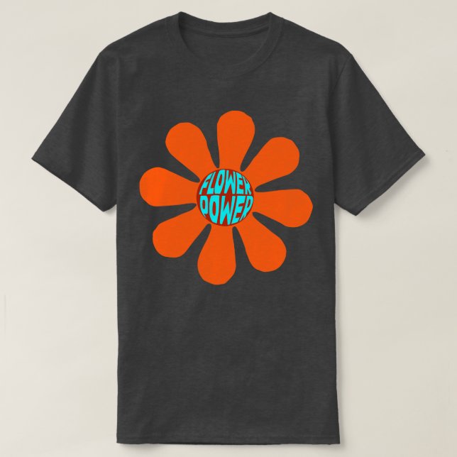 flower power orange T-Shirt (Design Front)