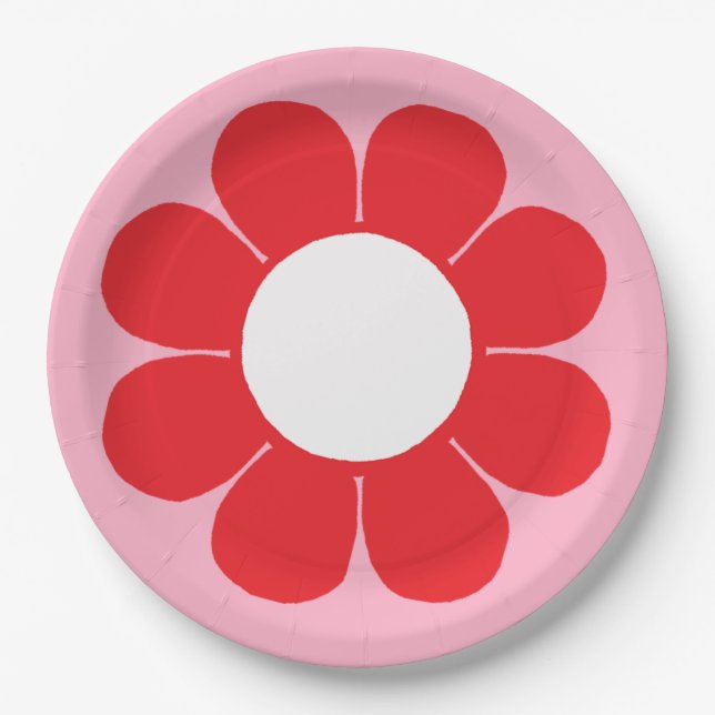 Flower Power Paper Plates (Front)