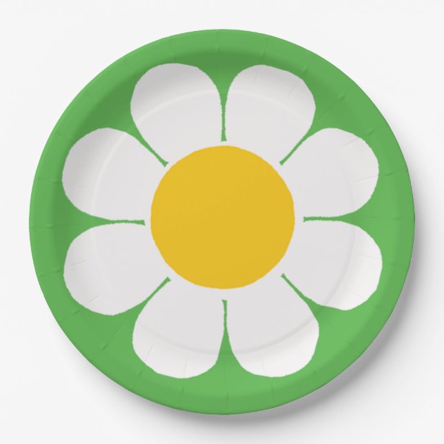 Flower Power Paper Plates (Front)