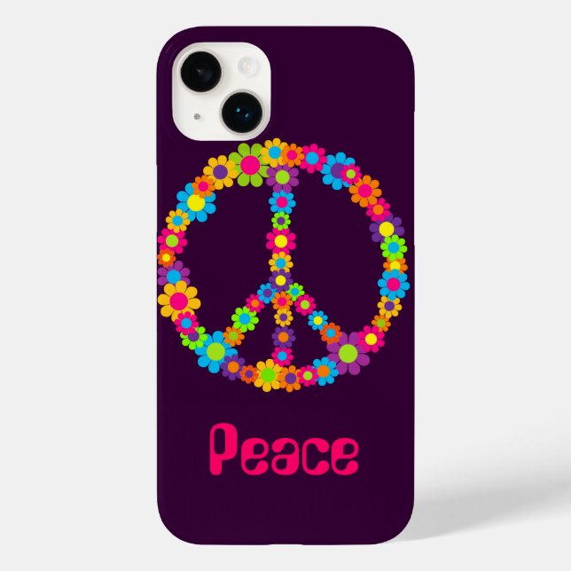 Flower Power Peace Case-Mate iPhone Case (Back)